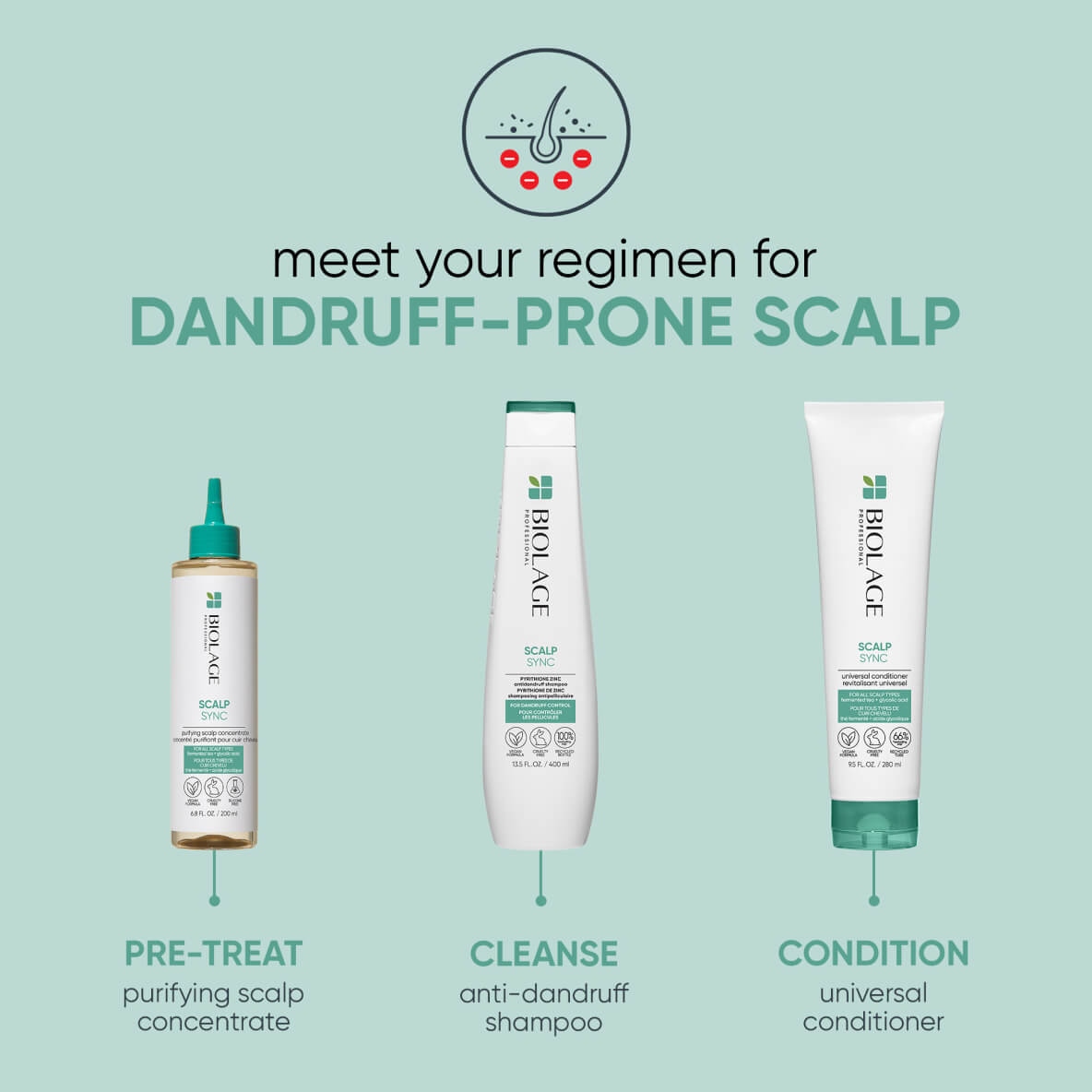 Dandruff-prone scalp